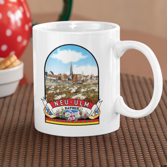 Mug Allemagne Souvenir de New Ulm (Neu-Ulm: Kaffeegenuss in bayerischem Flair und historischer Umgebung.)