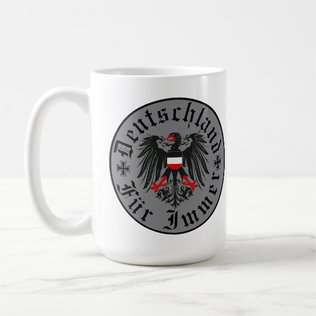 Mug Allemand/Deutschland Forever/Aigle/Croix de fer (Gauche)