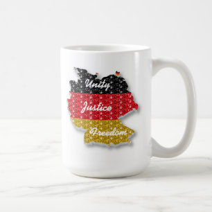 Mug Allemand Drapeau Unité Justice Liberté