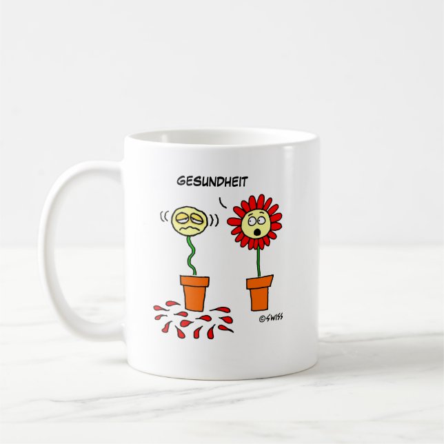 Mug Allergie Flower Gardener Funny Allergies (Gauche)