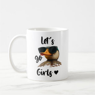 Mug Allez, les filles Coeur Drôle Canard Portant des l