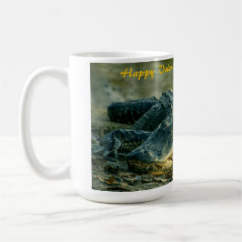 Mug Alligator de Valentines avec le tournesol de