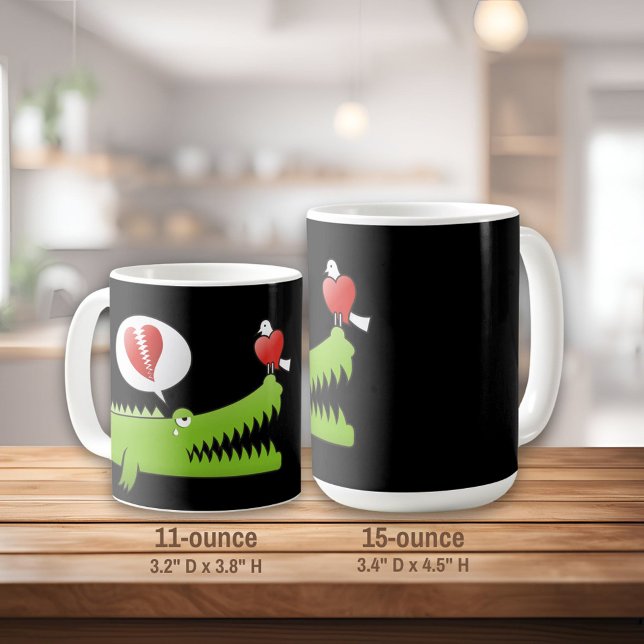 Mug Alligator en amour (Créateur téléchargé)