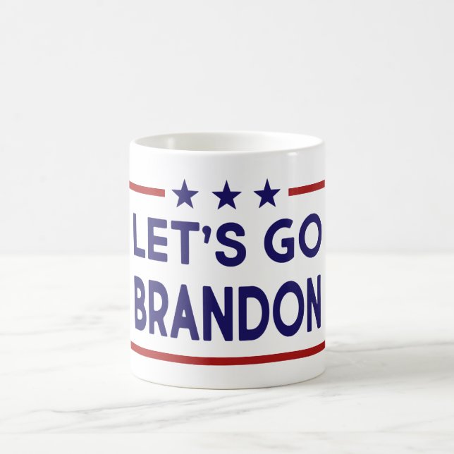 Mug Allons à Brandon Patriotique Politique américaine  (Centre)