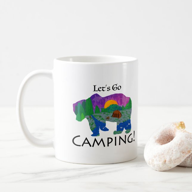 Mug Allons camper (Avec donut)