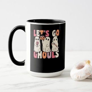 Mug Allons Gâler Le Fantôme Super Avec Des Fleurs Vint