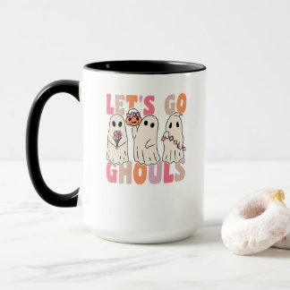 Mug Allons Gâler Le Fantôme Super Avec Des Fleurs Vint