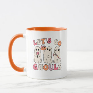 Mug Allons Gâler Le Fantôme Super Avec Des Fleurs Vint
