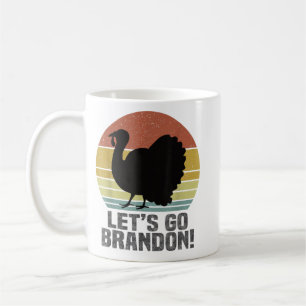 Mug Allons voir Brandon Thanksgiving Turkey Retro Vint