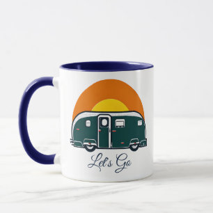 Mug Allons-y ! Camionnette rétro amusante 