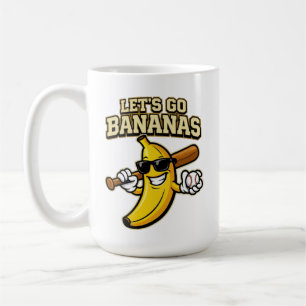 Mug Allons-y Garçons Rétro Banana Enfants Hommes Jeune