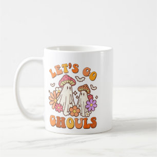 Mug Allons-y les revenants rétro halloween