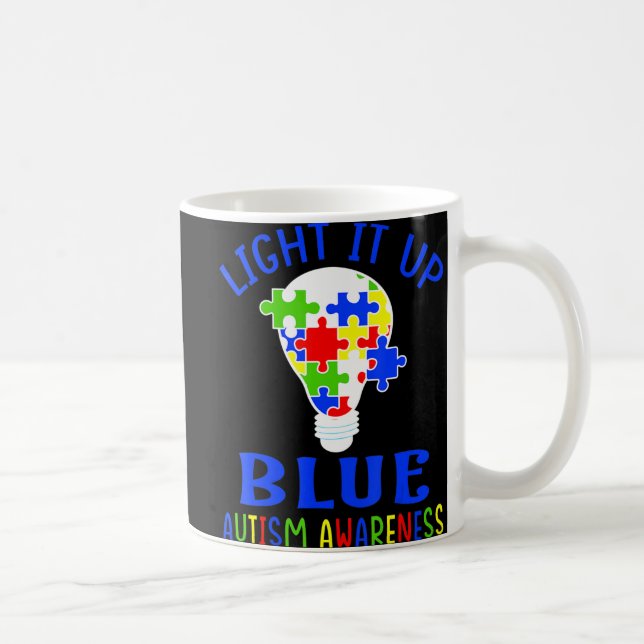 Mug Allumez-le vers le haut Sensibilisation sur l'auti (Droite)