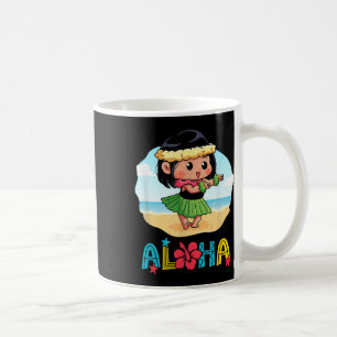 Mug Aloha Hula Hawaiian Cute Girl Dancer Summer Beach