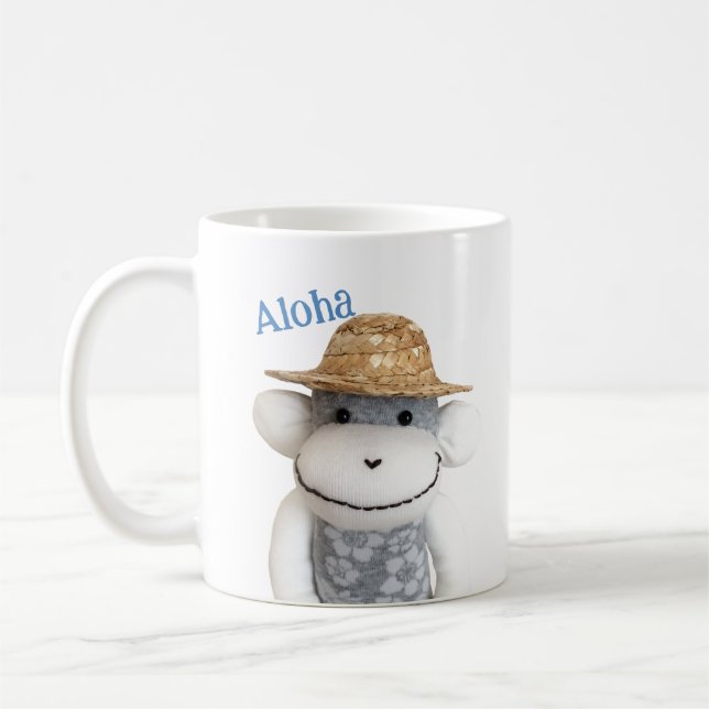 Mug Aloha Sock Monkey(Garçon) (Gauche)