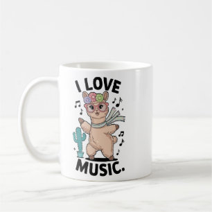 Mug Alpaca amour musique bébé