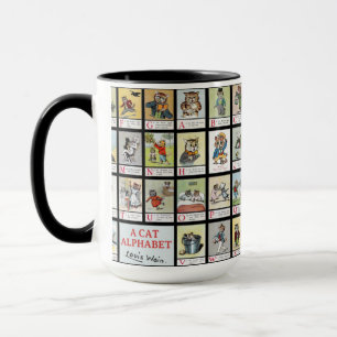 Mug Alphabet de chat, Louis Wain