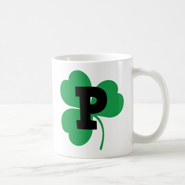 Mug Alphabet de la lettre P de St Patrick (Droite)