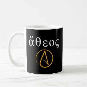 Mug Alphabet grec athée Anti-Religion Athéisme