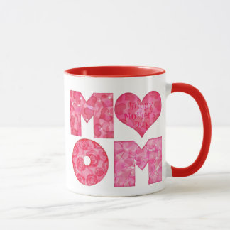 Mug Alphabet heureux de maman du jour de mère