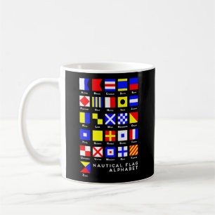 Mug Alphabet indicateur de signal nautique