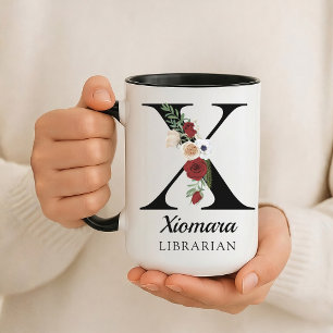 Mug Alphabet Monogramme Personnalisé pour Amateur 