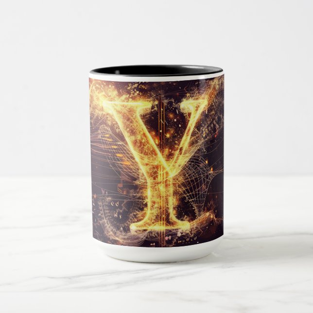 Mug alphabet : 'Y' (Centre)