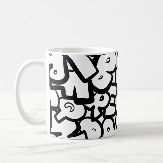 Mug Alphabets Abstraits (Gauche)