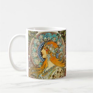 Mug Alphonse Mucha Art Nouveau Zodiac