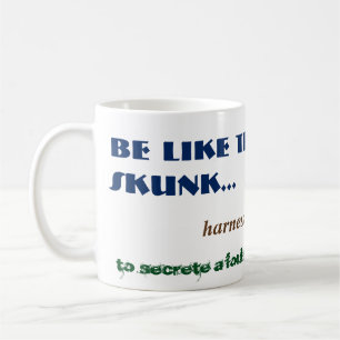 Mug Alt Funny Skunk Smelt Pâte Bois Animal