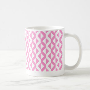 Mug Alternate ZigZags - rose et blanc