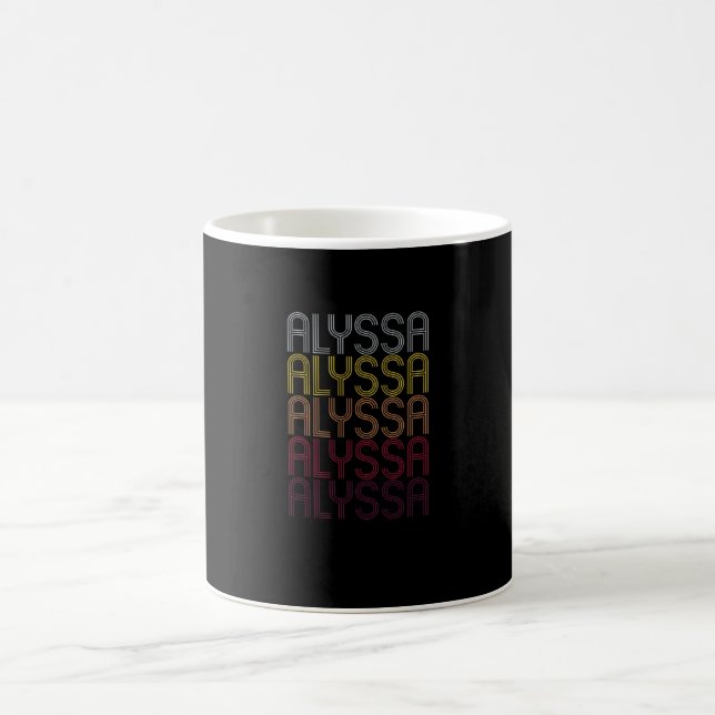 Mug Alyssa Nom Cadeau Personnalisé Prénom (Centre)