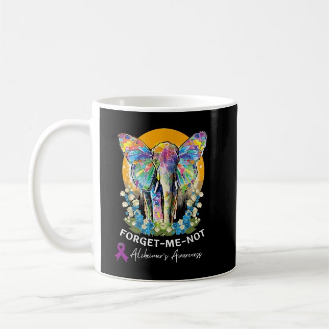Mug Alzheimer Elephant Forget-me-not Alzheimer (Gauche)