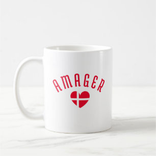 Mug AMAGER Danemark Coeur