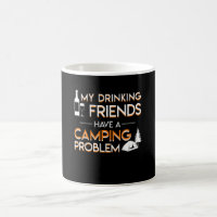 Amant campant potable de problème d'amis