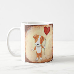 Mug Amant mignon d'animal familier d'amour de chiot de