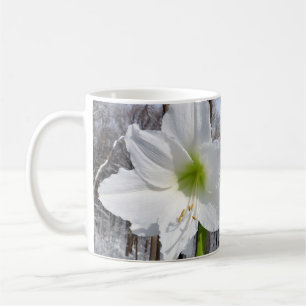 Mug Amaryllis blanc et neige II
