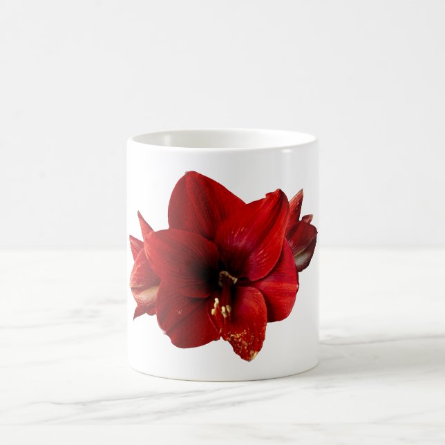 Mug Amaryllis, fleur rouge (Centre)