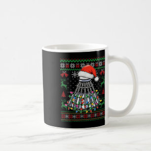 Mug Amateur de badminton Noël Navette Chapeau de Père