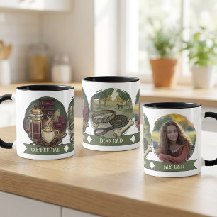 Mug Amateur de café et de chiens Photo de la fête de