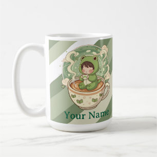 Mug amateur de café grenouille mignonne
