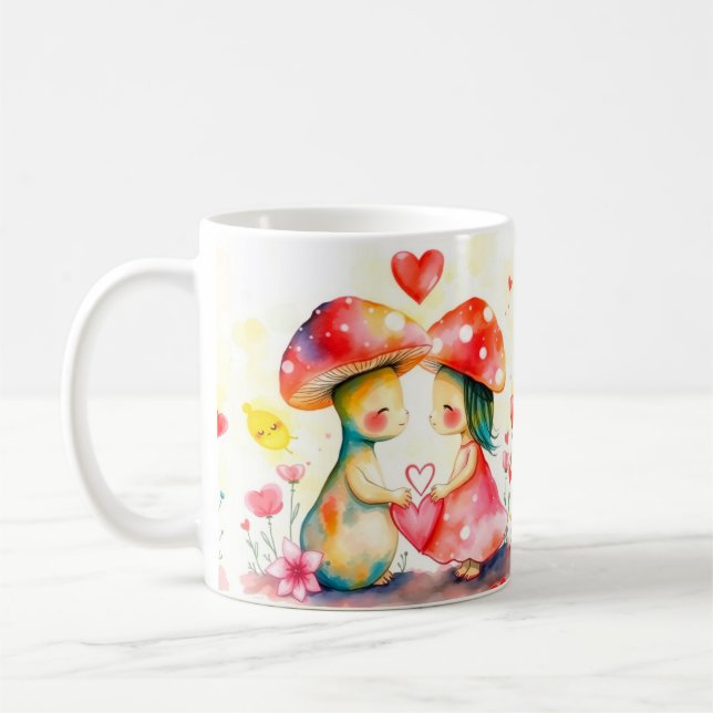 Mug Amateur de deux champignons (Gauche)