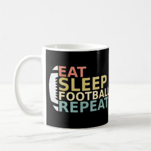 Mug Amateur De Football Mange Sleep Football Répétitio