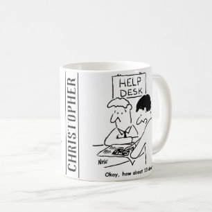Mug Amateur de mots croisés demande à un comptoir d'ai