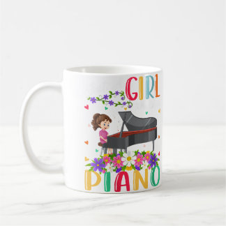 Mug Amateur de Musique de Piano Féminin Juste Une Fill