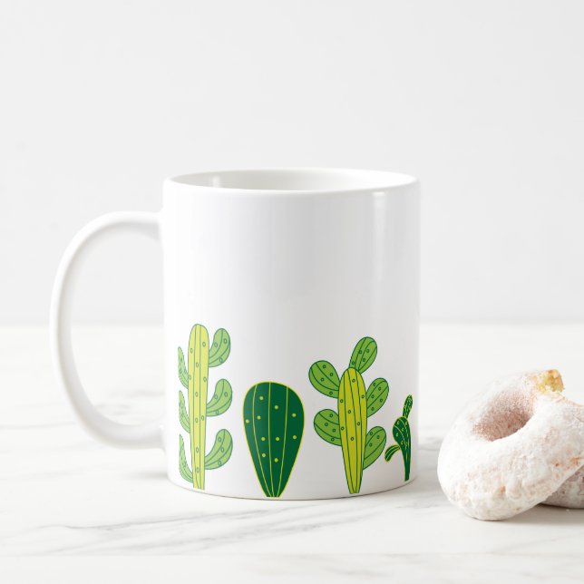 Mug Amateur de plante de cactus (Avec donut)