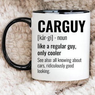 Mug Amateur de voiture drôle, Définition de CarGuy, Pa