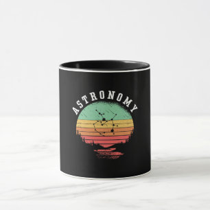 Mug Amateurs d'astronomie Stars de l'Espace Rétro Plan