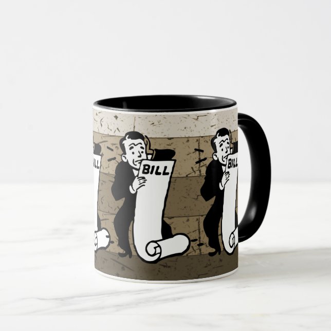 Mug Amateurs de budget de facturation et de dépenses (Devant droit)