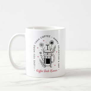 Mug Amateurs de café heureuse Sainte-Valentin drôle